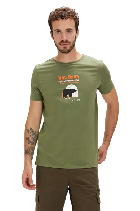 Bad Bear DEREK T-SHIRT Haki Erkek Tshirt - Bad Bear (1)