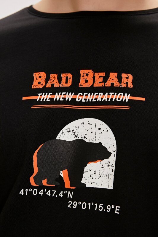Bad Bear Derek Siyah Erkek Tshirt - 5