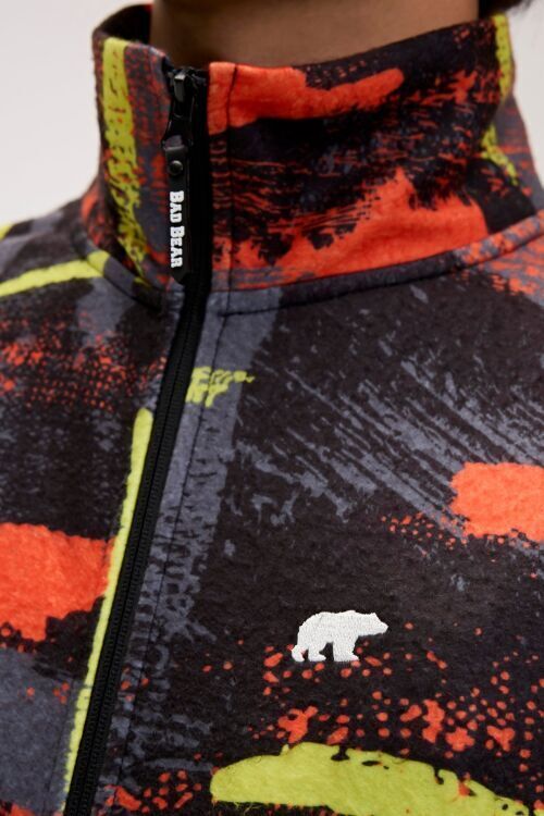 Bad Bear Drew Full Zip Polar Siyah Erkek Polar - 7