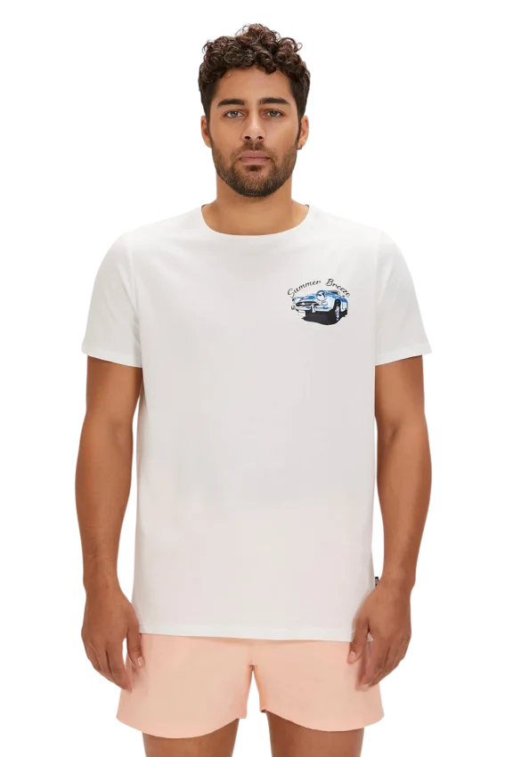 Bad Bear Dustin Beyaz Erkek Tshirt - 1