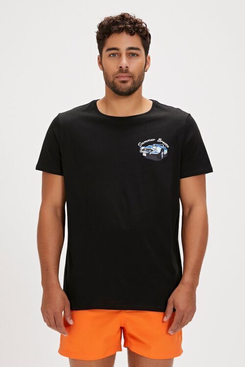 Bad Bear Dustin Siyah Erkek Tshirt - 1