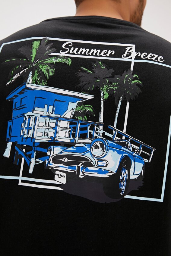 Bad Bear Dustin Siyah Erkek Tshirt - 6