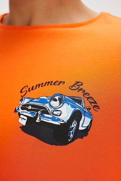 Bad Bear Dustin Turuncu Erkek Tshirt - 4