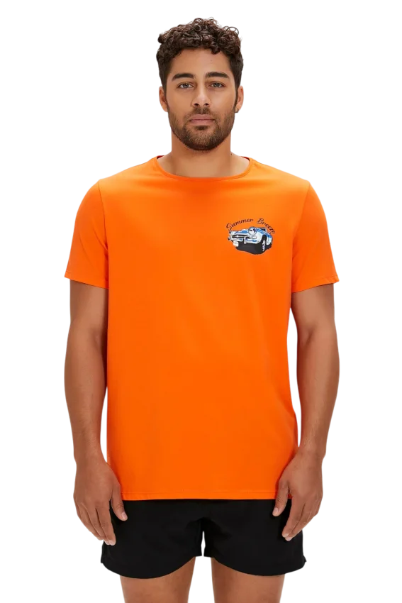 Bad Bear Dustin Turuncu Erkek Tshirt - 1