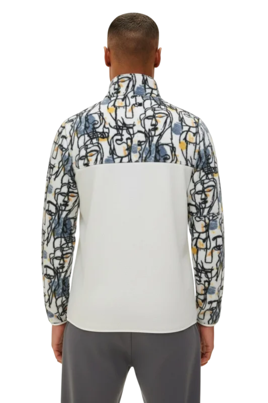 Bad Bear Face Full Zip Beyaz Erkek Polar - Bad Bear (1)