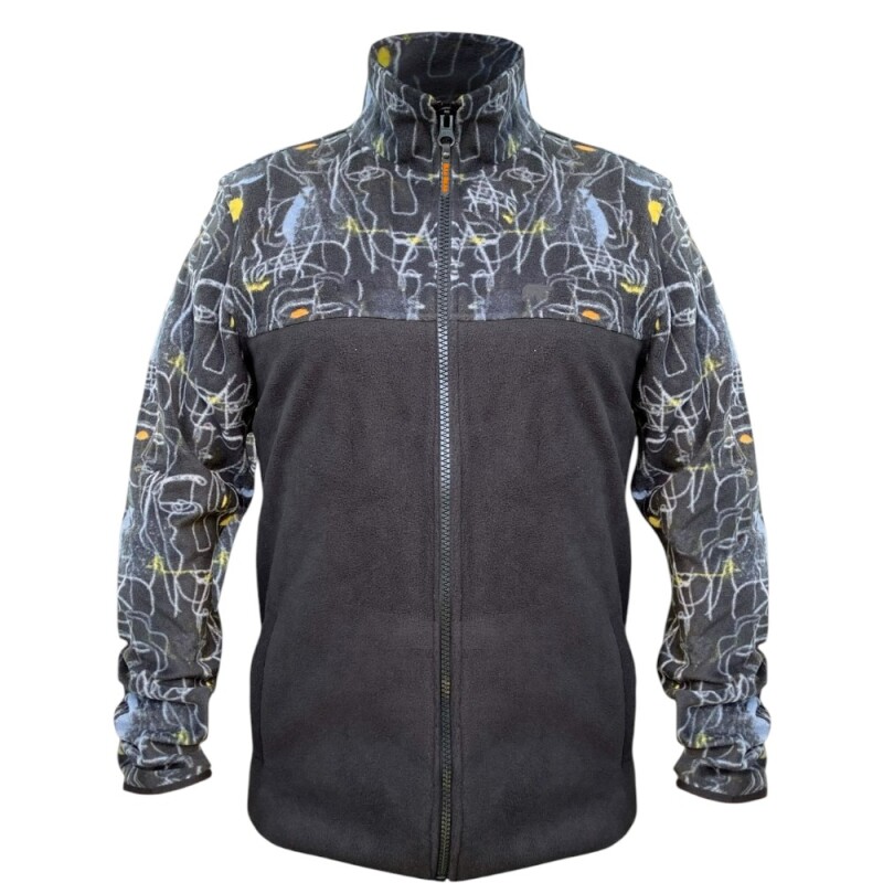 Bad Bear Face Full Zip Siyah Erkek Polar - Bad Bear