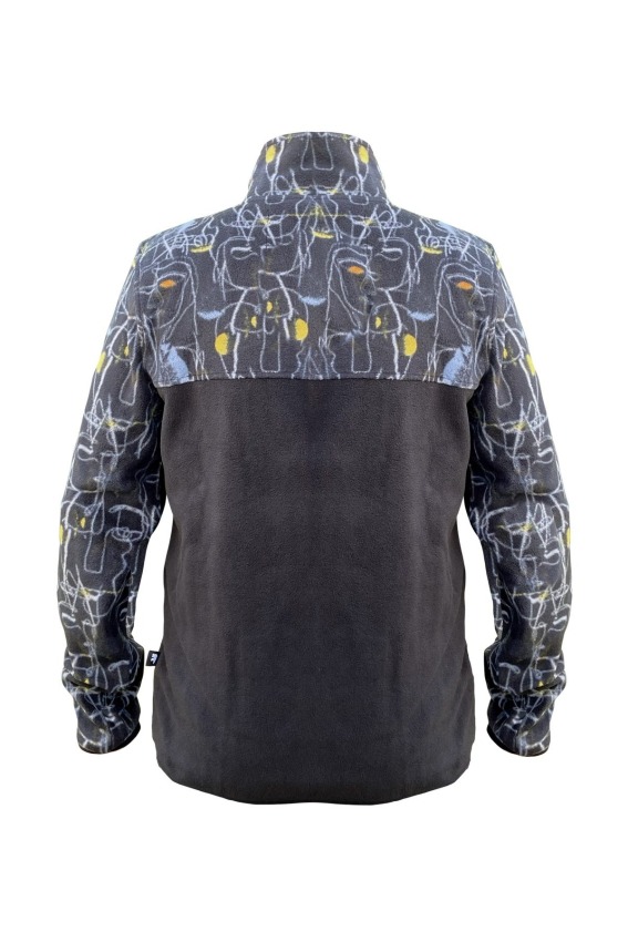 Bad Bear Face Full Zip Siyah Erkek Polar - 2