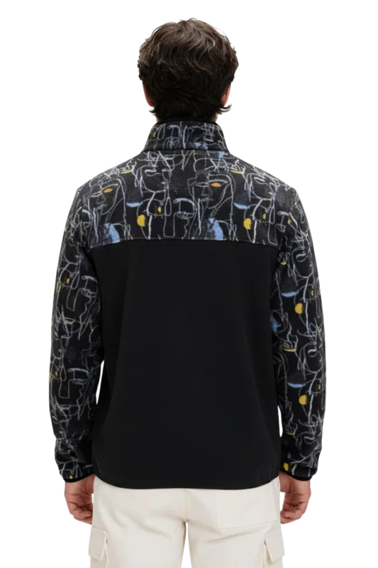 Bad Bear Face Full Zip Siyah Erkek Polar - Bad Bear (1)