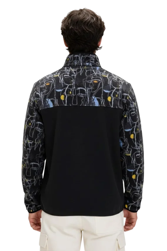 Bad Bear Face Full Zip Siyah Erkek Polar - 2