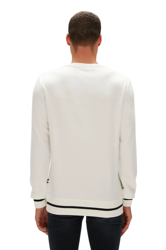 Bad Bear Felt Crewneck Beyaz Erkek Sweatshirt - 2