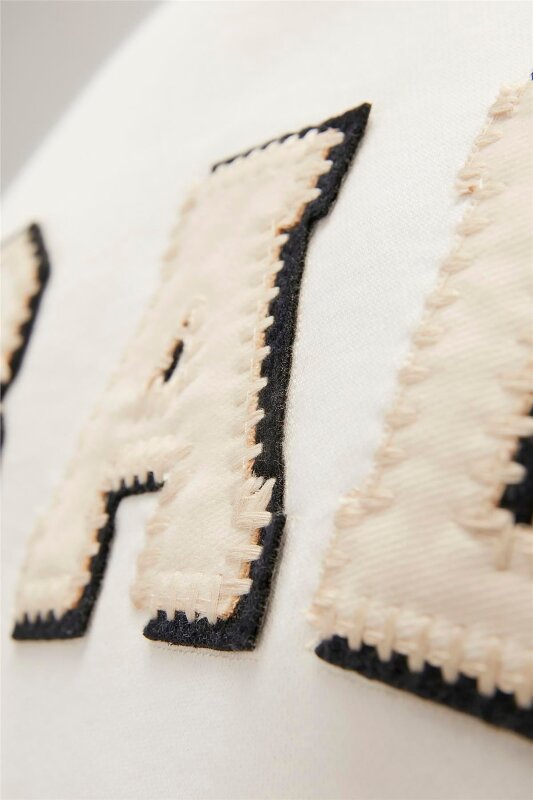 Bad Bear Felt Crewneck Beyaz Erkek Sweatshirt - 6