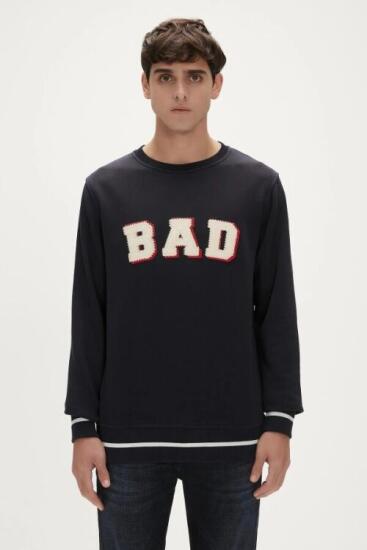 Bad Bear FELT CREWNECK LACİVERT Erkek Sweatshirt - 1