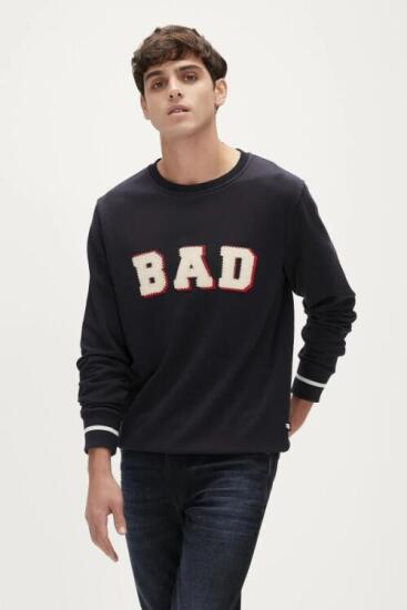 Bad Bear FELT CREWNECK LACİVERT Erkek Sweatshirt - 4