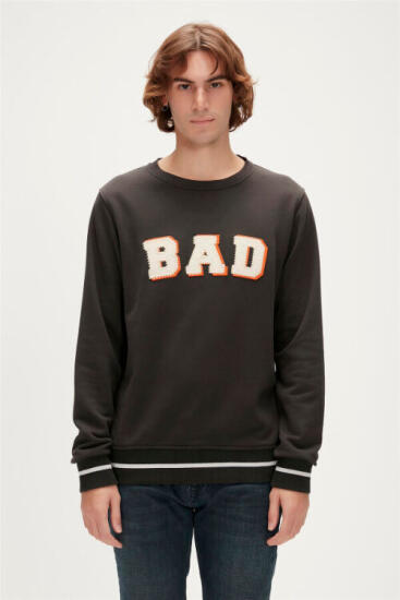 Bad Bear FELT CREWNECK SİYAH Erkek Sweatshirt - 2