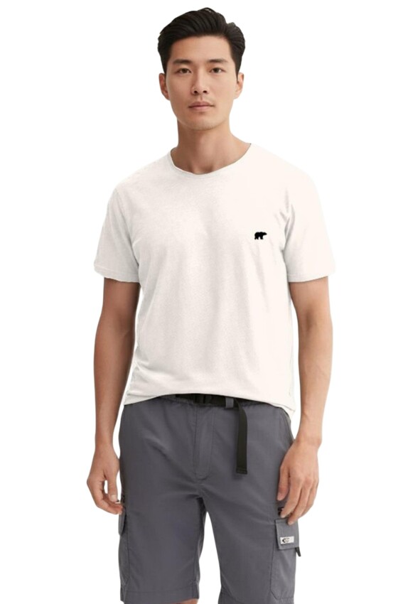 Bad Bear Flam Urbanist Beyaz Erkek Tshirt - 1