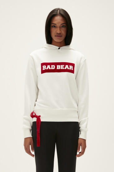 Bad Bear FLOG HOODIE BEYAZ Kadın Sweatshirt - 1
