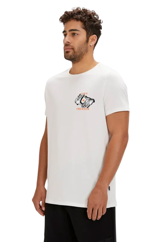 Bad Bear Focus Beyaz Erkek Tshirt - 3