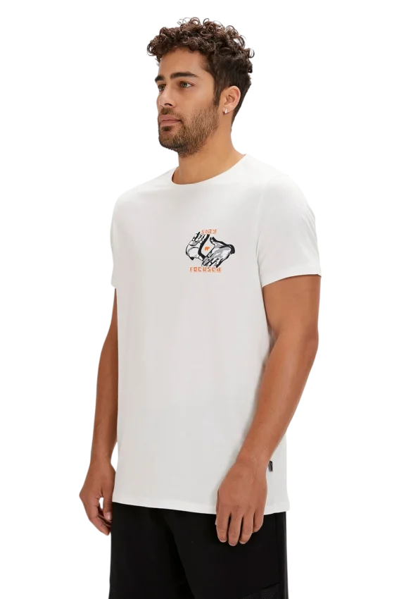 Bad Bear Focus Beyaz Erkek Tshirt - 3