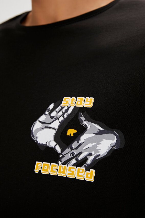 Bad Bear FOCUS T-SHIRT SİYAH Erkek Tshirt - 5