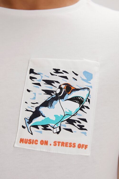 Bad Bear Francis Beyaz Erkek Tshirt - 2