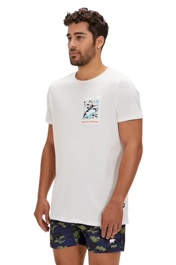 Bad Bear Francis Beyaz Erkek Tshirt - 3