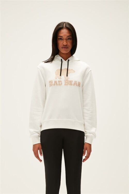 Bad Bear FROST HOODIE BEYAZ Kadın Sweatshirt - 1