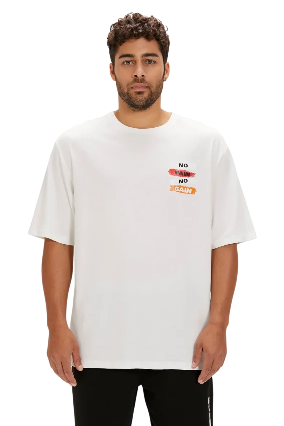 Bad Bear GAIN T-SHIRT OS BEYAZ Erkek Tshirt - 1