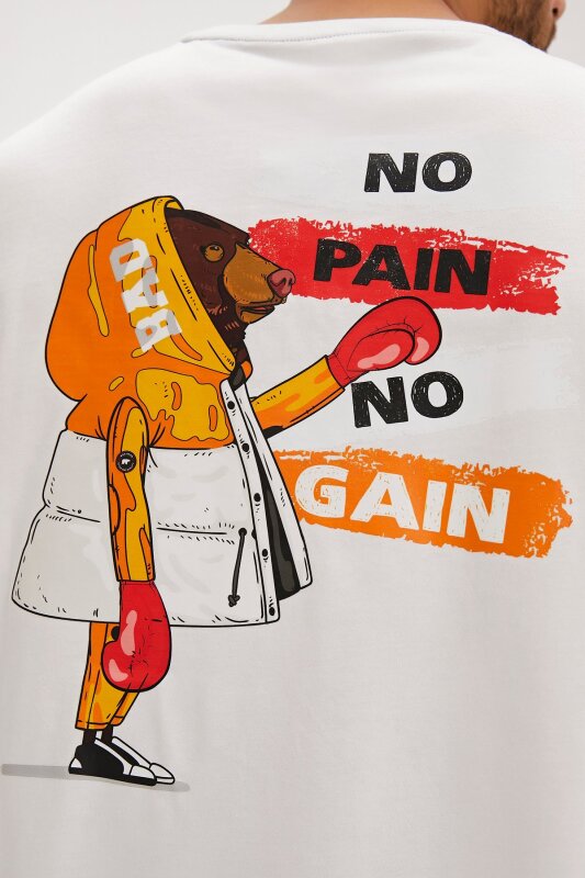 Bad Bear GAIN T-SHIRT OS BEYAZ Erkek Tshirt - 6