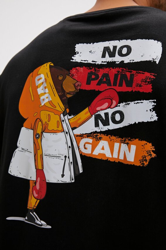 Bad Bear Gain Os Siyah Erkek Tshirt - 4