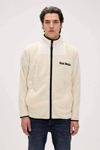 Bad Bear Galvin Full Zip Plus Beyaz Erkek Sweatshirt - 1