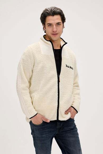 Bad Bear Galvin Full Zip Plus Beyaz Erkek Sweatshirt - 3