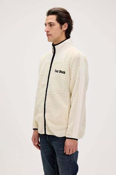 Bad Bear Galvin Full Zip Plus Beyaz Erkek Sweatshirt - 5