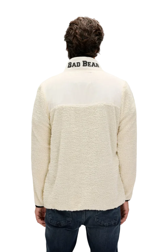 Bad Bear Galvin Full Zip Plus Beyaz Erkek Sweatshirt - 4