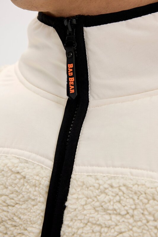 Bad Bear Galvin Full Zip Plus Beyaz Erkek Sweatshirt - 5