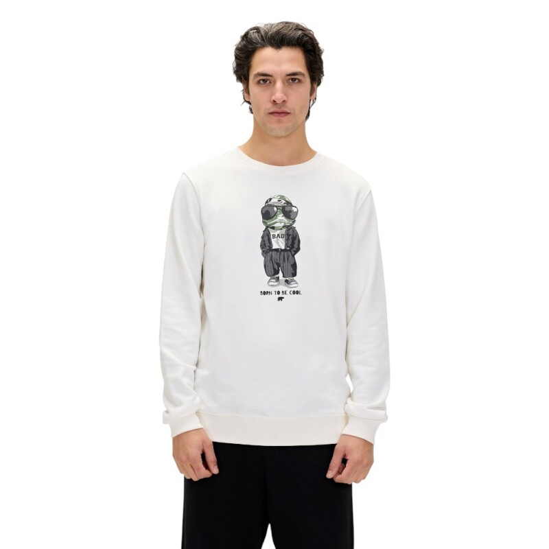 Bad Bear Gator Crewneck Lacivert Erkek Sweatshirt - Bad Bear