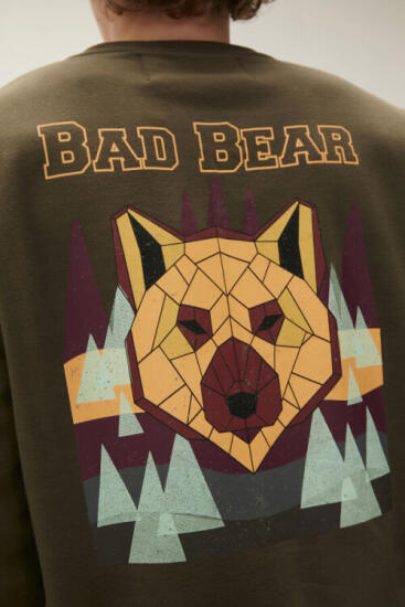 Bad Bear GEOFOX CREWNECK Haki Erkek Sweatshirt - 2