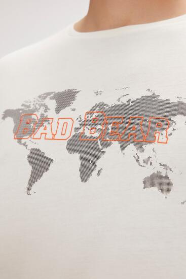 Bad Bear GLOBE T-SHIRT BEYAZ Erkek Tshirt - 2