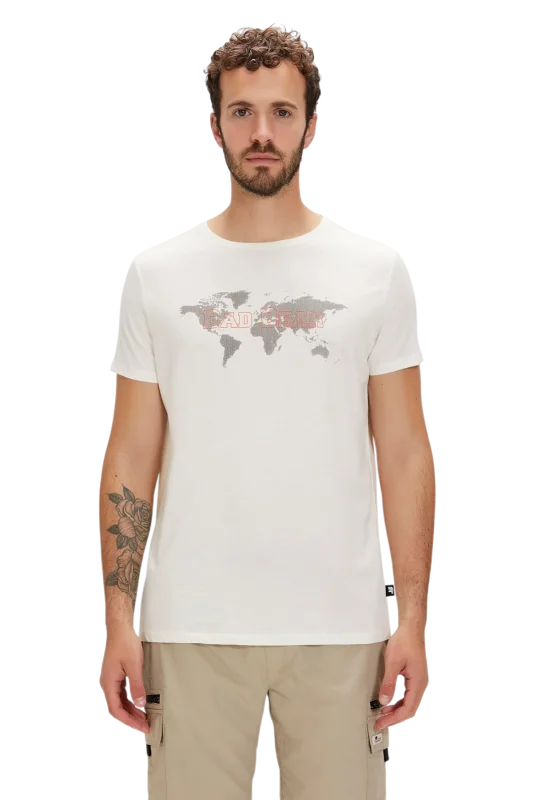 Bad Bear Globe Beyaz Erkek Tshirt 