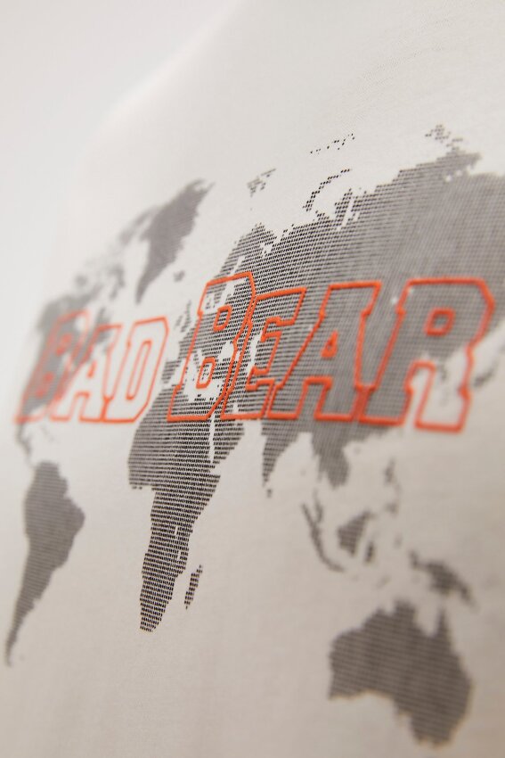 Bad Bear Globe Beyaz Erkek Tshirt - 6