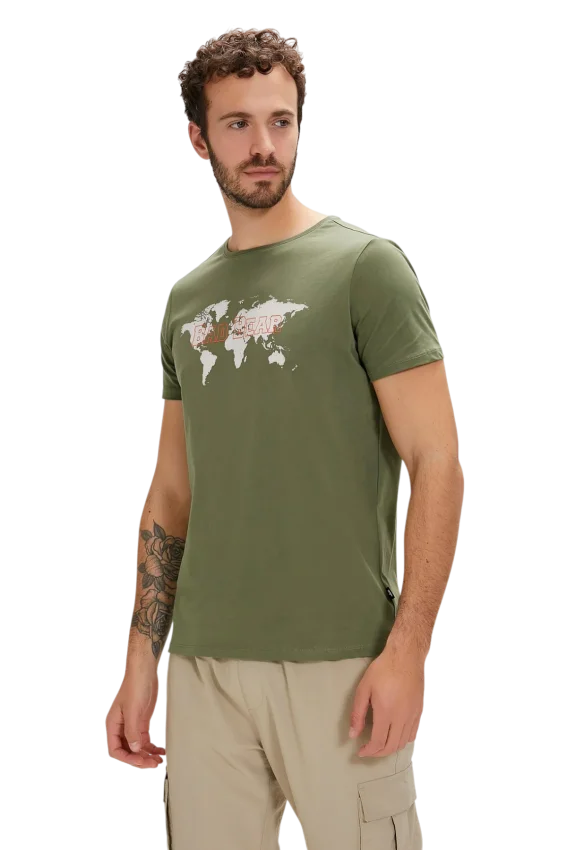 Bad Bear GLOBE T-SHIRT Haki Erkek Tshirt - 2