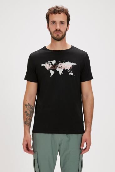 Bad Bear GLOBE T-SHIRT SİYAH Erkek Tshirt - 1