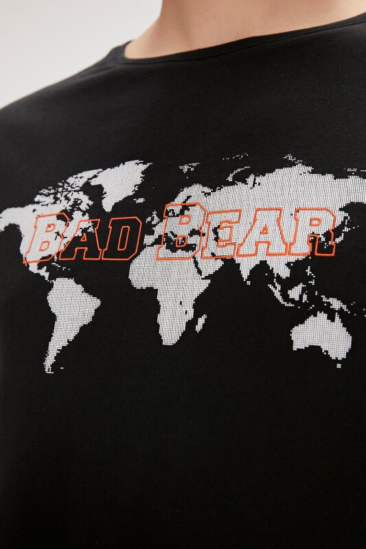 Bad Bear Globe Siyah Erkek Tshirt - 5