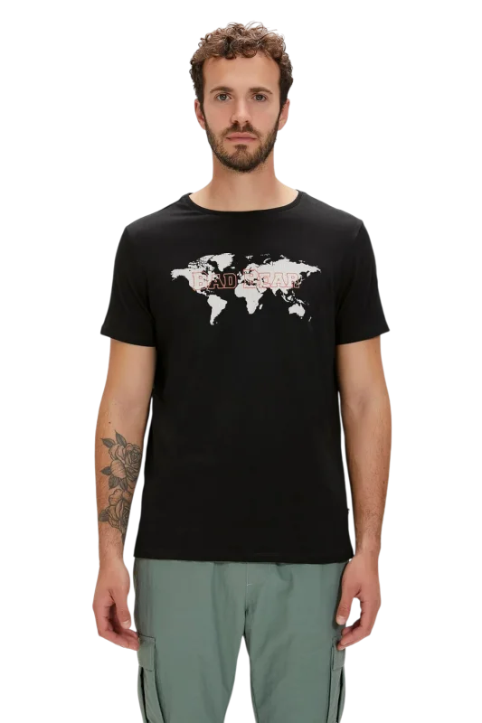 Bad Bear Globe Siyah Erkek Tshirt - 1
