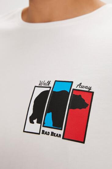 Bad Bear GRIZZLE T-SHIRT BEYAZ Erkek Tshirt - 3
