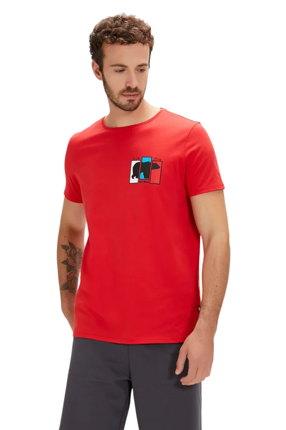 Bad Bear GRIZZLE T-SHIRT KIRMIZI Erkek Tshirt - 2