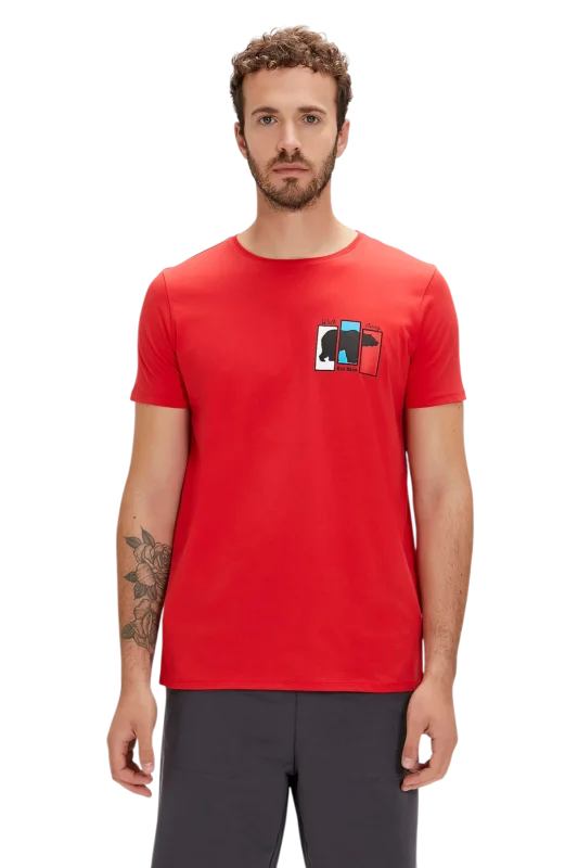 Bad Bear GRIZZLE T-SHIRT KIRMIZI Erkek Tshirt - 1
