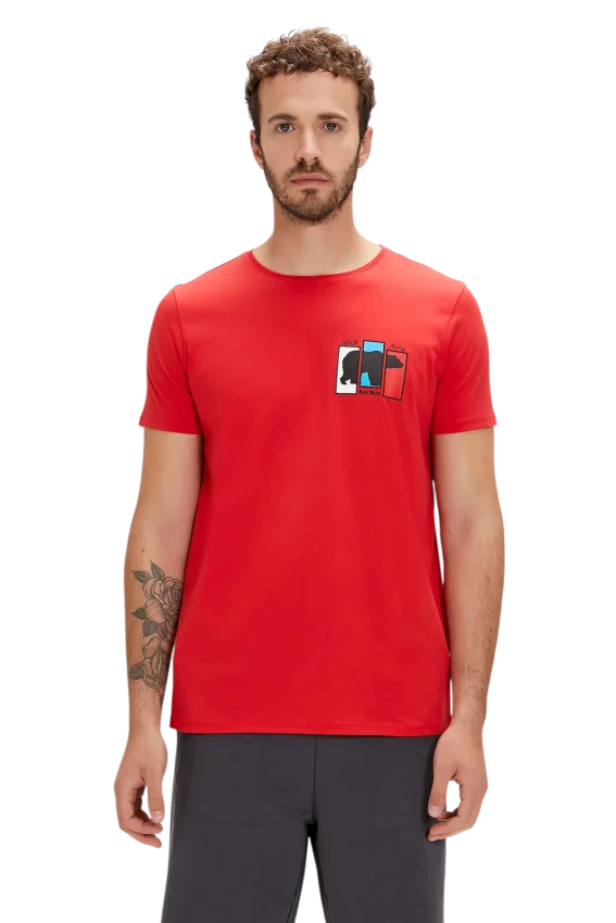 Bad Bear GRIZZLE T-SHIRT KIRMIZI Erkek Tshirt - 1