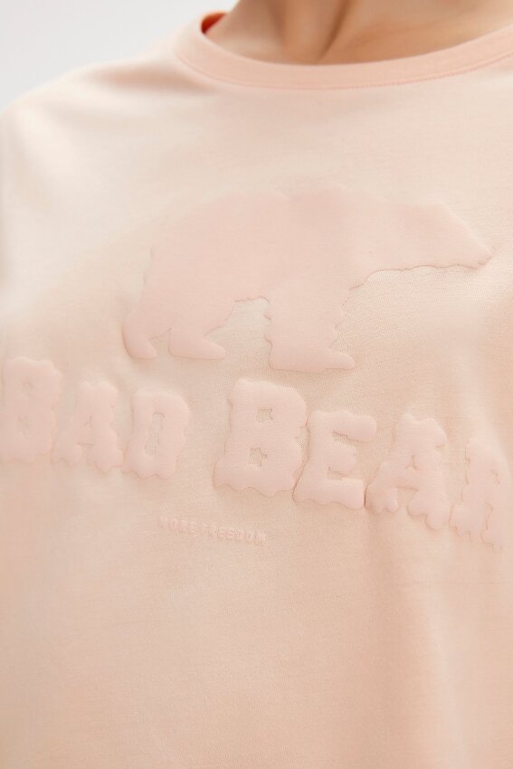 Bad Bear Holly Pembe Kadın Tshirt - 4