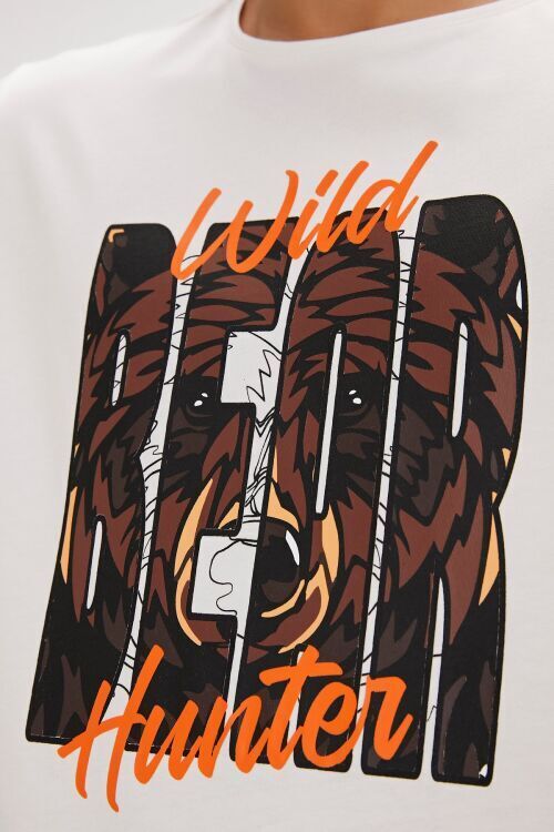 Bad Bear HUNT T-SHIRT BEYAZ Erkek Tshirt - 2