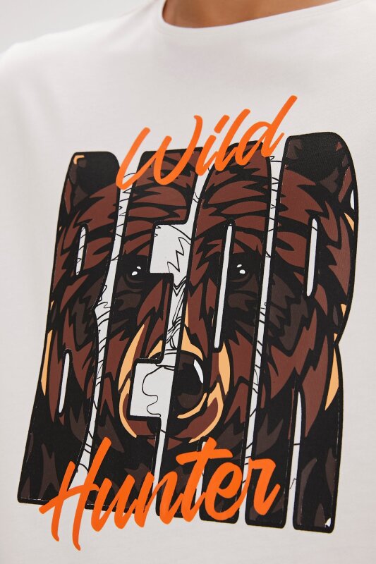 Bad Bear HUNT T-SHIRT BEYAZ Erkek Tshirt - 5